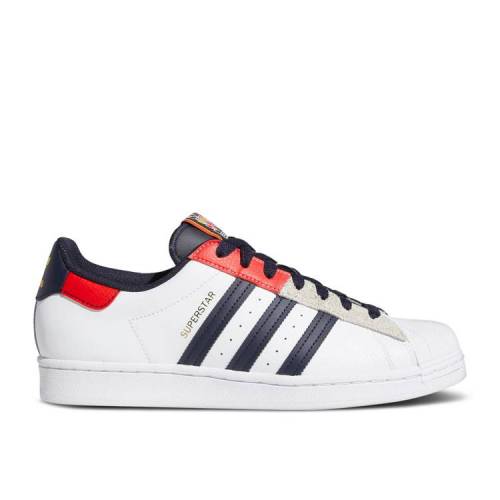 【 ADIDAS SUPERSTAR 'LEGEND INK RED' / CLOUD WHITE LEGEND INK RED 】 アディダス スーパースター 白色 ホワイト レジェンド 赤 レッド スニーカー メンズ｜スニケス