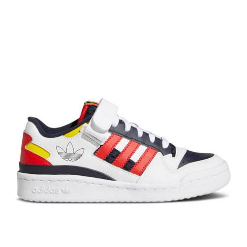 【 ADIDAS FORUM LOW J \'LEGEND INK RED\' / CLOUD WHITE LEGEND INK RED 】 アディダス フォーラム 白色 ホワイト レジェンド 赤 レッド ジュニア キッズ ベビー マタニティ スニーカー