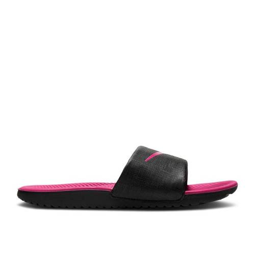 【 NIKE KAWA GS \'BLACK VIVID PINK\' / BLACK VIVID PINK 】 黒色 ブラック ピンク ジュニア キッズ ベビー マタニティ スニーカー ナイキ