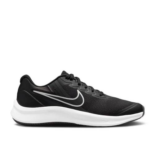 【 NIKE STAR RUNNER 3 GS 'BLACK DARK SMOKE GREY' / BLACK DARK SMOKE GREY DARK SMOKE 】 黒色 ブラック 灰色 グレー ジュニア キッズ ベビー マタニティ スニーカー ナイキ｜スニケス