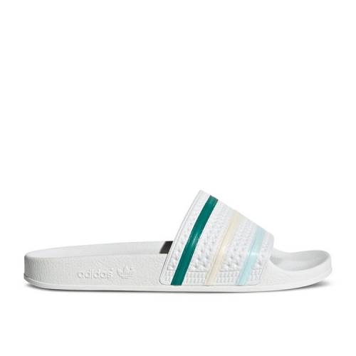 【 ADIDAS ADILETTE SLIDE 'WHITE HALO MINT' / CLOUD WHITE HALO MINT WONDER 】 アディダス アディレッタ サンダル 白色 ホワイト スニーカー メンズ|スニケス