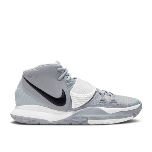 【 NIKE KYRIE 6 TEAM \u0027WOLF GREY\u0027 / WOLF GREY WHITE BLACK 】 カイリー 野球クラブ 薄墨色 薄墨色 白いこと 白いこと 黒いこと 黒いこと スニーカー メンズ ナイキ
