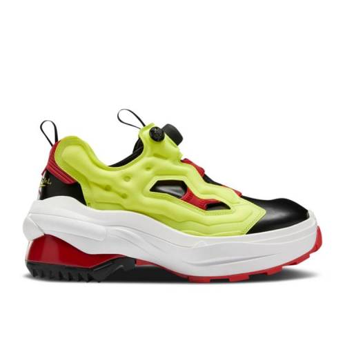 【 REEBOK MAISON MARGIELA X TABI INSTAPUMP FURY OXFORD 'YELLOW' / BLACK BLACK VECTOR RED 】 リーボック オックスフォード 黒色 ブラック 赤 レッド インスタポンプフューリー スニーカー メンズ 80,630円