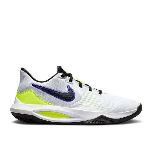 【 NIKE PRECISION 5 'WHITE BARELY VOLT' / WHITE BARELY VOLT VOLT BLACK 】 白色 ホワイト 黒色 ブラック スニーカー メンズ ナイキ