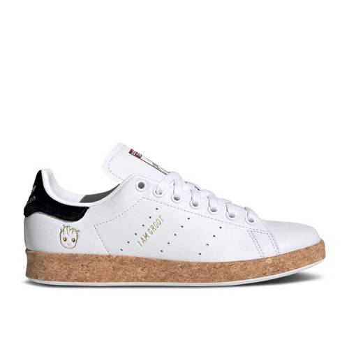 【 ADIDAS MARVEL X WMNS STAN SMITH I AM GROOT / CLOUD WHITE CLOUD WHITE PANTONE 】 アディダス 白色 ホワイト スタンスミス スニーカー レディース
