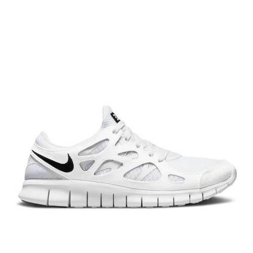 【 NIKE FREE RUN 2 'WHITE BLACK' / WHITE PURE PLATINUM BLACK 】 フリー ラン 白色 ホワイト ピュア プラチナム 黒色 ブラック スニーカー メンズ ナイキ|スニケス