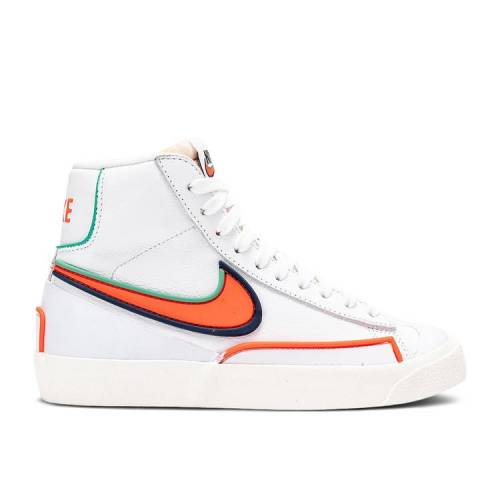 【 NIKE WMNS BLAZER MID '77 'INFINITE WHITE CRIMSON' / WHITE BRIGHT CRIMSON OLD BLUE 】 ブレイザー ミッド 白色 ホワイト クリムゾン 青色 ブルー スニーカー レディース ナイキ｜スニケス