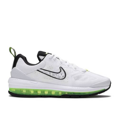 【 NIKE AIR MAX GENOME WHITE VOLT / WHITE VOLT PURE PLATINUM BLACK 】 マックス 白色 ホワイト ピュア プラチナム 黒色 ブラック エアマックス スニーカー メンズ ナイキ