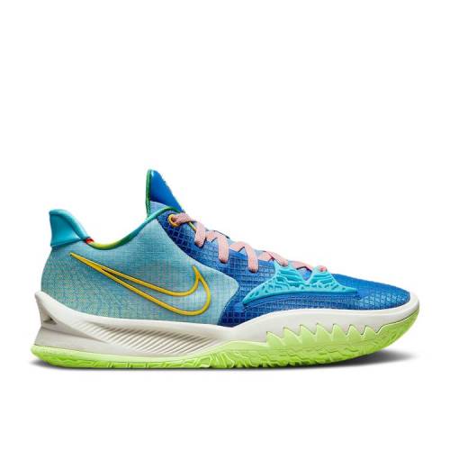 【 NIKE SUE BIRD X KYRIE LOW 4 \u0027DYNASTY\u0027 / RACER BLUE CHLORINE BLUE ARCTIC 】 カイリー 青碧 青碧 スニーカー メンズ ナイキ