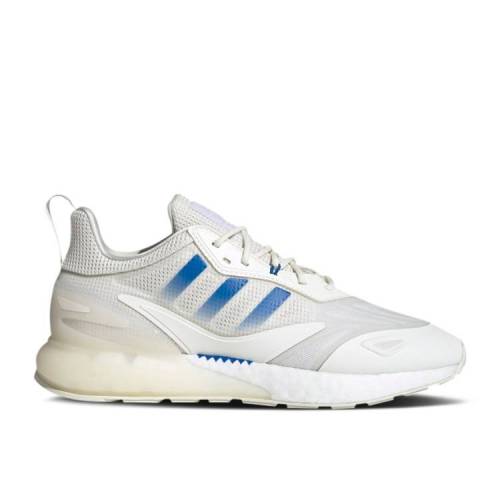 【 ADIDAS ZX 2K BOOST 2.0 'WHITE BLUE BIRD' / CLOUD WHITE OFF WHITE BLUE BIRD 】 アディダス ブースト 青色 ブルー 白色 ホワイト スニーカー メンズ｜スニケス