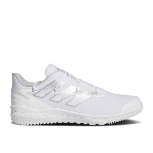 【 ADIDAS ADIZERO AFTERBURNER 8 TF 'WHITE SILVER METALLIC' / CLOUD WHITE SILVER METALLIC TEAM 】 アディダス アディゼロ 銀色 シルバー 白色 ホワイト チーム スニーカー メンズ