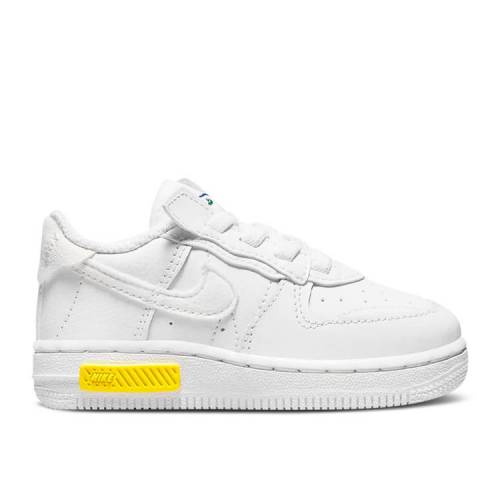 【 NIKE FORCE 1 FONTANKA TD \u0027WHITE OPTI YELLOW\u0027 / WHITE WHITE OPTI YELLOW WHITE 】 白いこと 白いこと 黄味がかった 黄色 もの言う花 ナイキ