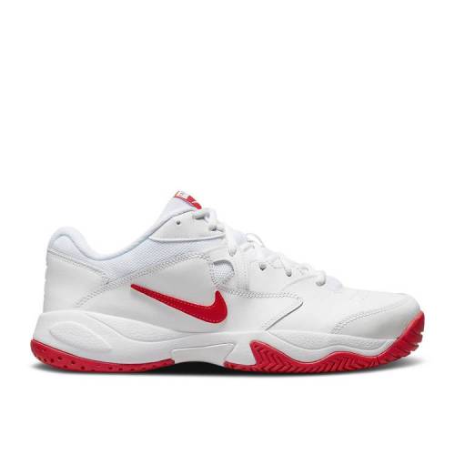 ナイキ Nike 勘定 とぼし 白色 毛唐人 朱 さ丹 White Red スニーカー メンズ Red Nike Court Lite University White Nenewsroom Com