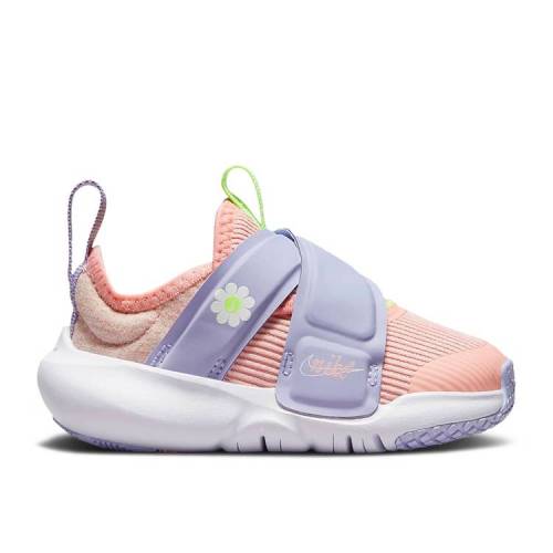 【 NIKE FLEX ADVANCE SE TD \u0027FLORAL\u0027 / PINK GLAZE PURPLE DAWN LIME GLOW 】 さくら色 紫 パープル 菩提樹 もの言う花 ナイキ