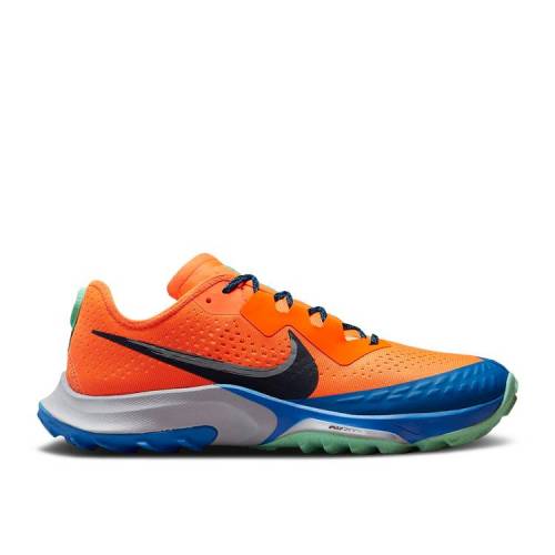 【 NIKE AIR ZOOM TERRA KIGER 7 \u0027TOTAL ORANGE\u0027 / TOTAL ORANGE SIGNAL BLUE WOLF 】 望遠レンズ 橙 オレンジ色 青み 青色 スニーカー メンズ ナイキ