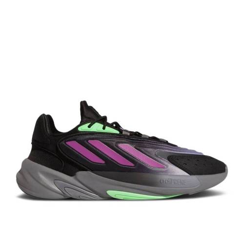 【 ADIDAS OZELIA 'JOKER' / CORE BLACK SCREAMING GREEN GREY 】 アディダス コア 黒色 ブラック 緑 グリーン 灰色 グレー スニーカー メンズ|スニケス