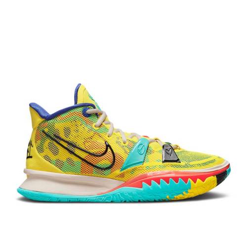 【 NIKE KYRIE 7 EP \u00271 WORLD 1 PEOPLE\u0027 / YELLOW STRIKE GREEN ABYSS BRIGHT 】 カイリー 黄味がかった 黄色 ストライク 緑 緑であること スニーカー メンズ ナイキ