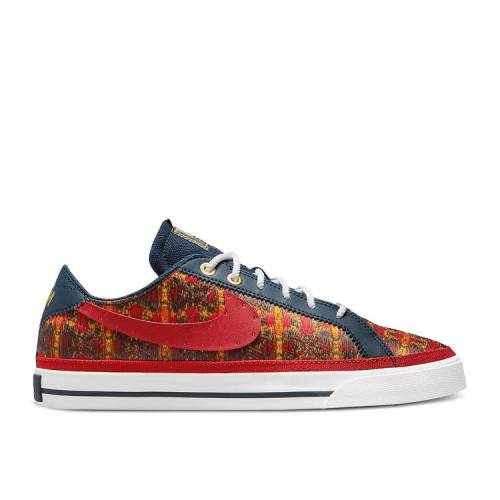 【 NIKE SERENA WILLIAMS DESIGN CREW X WMNS COURT LEGACY \u0027KENTE\u0027 / ARMORY NAVY SUMMIT WHITE 】 労働者の一団 厚地の外套 レガシー 紺色 米国海軍 白いこと 白いこと スニーカー レディース ナイキ