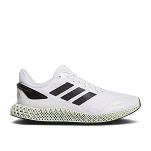 【 ADIDAS 4D RUNNER 1.0 'FOOTWEAR WHITE' / FOOTWEAR WHITE CORE BLACK GOLD 】 アディダス 白色 ホワイト コア 黒色 ブラック ゴールド スニーカー メンズ｜スニケス