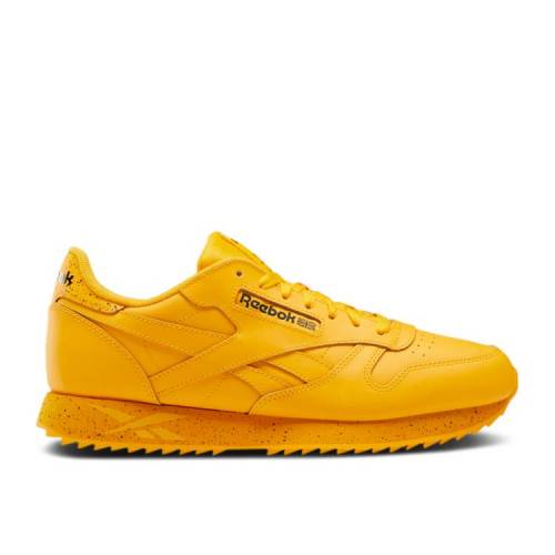 【 REEBOK CLASSIC LEATHER RIPPLE \'COLLEGIATE GOLD\' / COLLEGIATE GOLD COLLEGIATE GOLD 】 リーボック クラシック レザー ゴールド スニーカー メンズ|スニケス