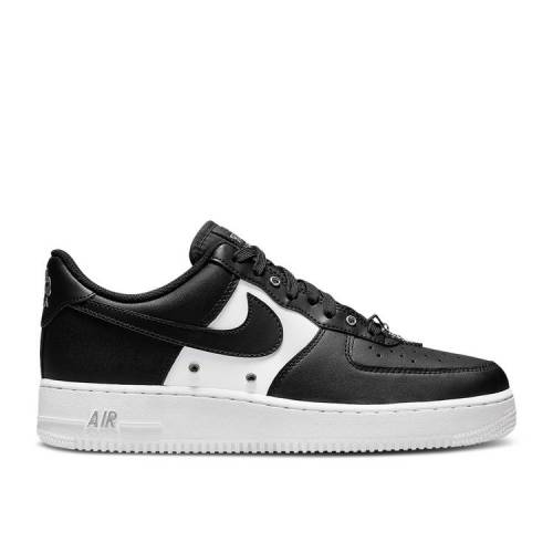 【 NIKE AIR FORCE 1 '07 PREMIUM 'SILVER CHAIN - BLACK' / BLACK WHITE METAL SILVER BLACK 】 プレミアム 黒色 ブラック 白色 ホワイト メタル 銀色 シルバー エアフォース スニーカー メンズ ナイキ
