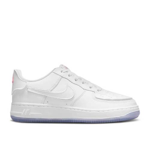 【 NIKE AIR FORCE 1/1 GS 'WHITE PURPLE PULSE' / WHITE PURPLE PULSE PINK SALT 】 紫 パープル 白色 ホワイト ピンク エアフォース ジュニア キッズ ベビー マタニティ スニーカー ナイキ｜スニケス