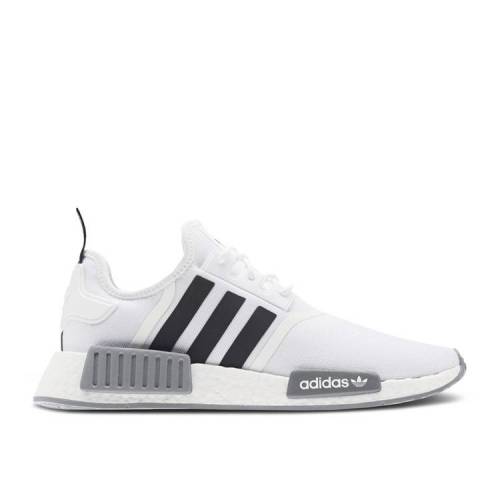 【 ADIDAS NMD_R1 PRIMEBLUE \u0027WHITE BLACK GREY\u0027 / CLOUD WHITE CORE BLACK GREY 】 アディダス 黒いこと 黒いこと 白いこと 白いこと 中核グループ 薄墨色 薄墨色 スニーカー メンズ