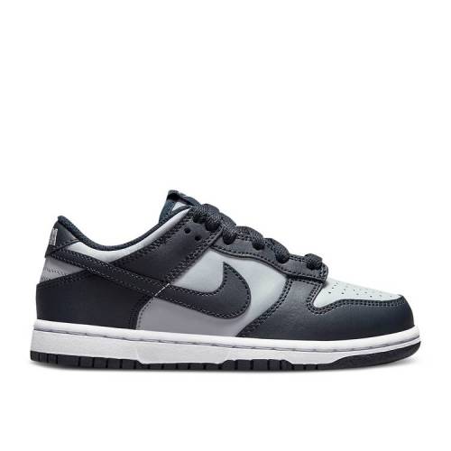 【 NIKE DUNK LOW PS 'GEORGETOWN' / WOLF GREY DARK OBSIDIAN TOTAL 】 ダンク 灰色 グレー ダンクロー ジュニア キッズ ベビー マタニティ スニーカー ナイキ|スニケス