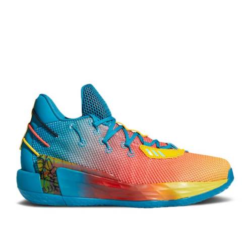 【 ADIDAS DAME 7 GCA \u0027AVATAR\u0027 / ACTIVE TEAL CREW YELLOW BRIGHT 】 アディダス 労働者の一団 黄味がかった 黄色 スニーカー メンズ