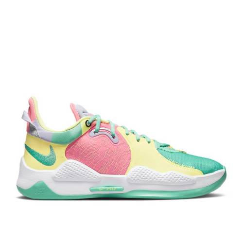 【 NIKE PG 5 DAUGHTERS / GREEN GLOW WHITE SUNSET PULSE 】 緑 グリーン 白色 ホワイト スニーカー メンズ ナイキ