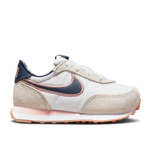 【 NIKE WAFFLE TRAINER 2 SE TD 'LETTERMAN'S JACKET' / WHITE PINK GLAZE SUMMIT WHITE 】 ワッフル トレーナー 白色 ホワイト ピンク ベビー ナイキ