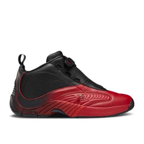 【 REEBOK ANSWER 4 'FLASH RED' / BLACK FLASH RED FLASH RED 】 リーボック 黒色 ブラック 赤 レッド スニーカー メンズ|スニケス