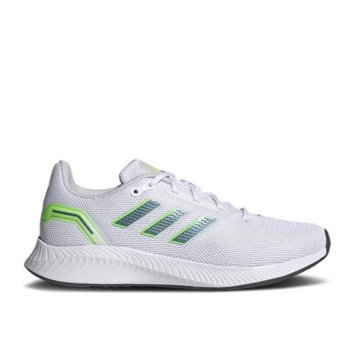【 ADIDAS WMNS RUN 2.0 'WHITE SIGNAL GREEN' / CLOUD WHITE VISION METALLIC 】 アディダス ラン 白色 ホワイト スニーカー レディース