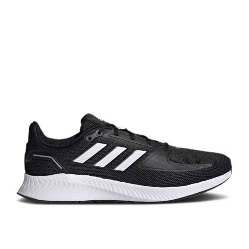 【 ADIDAS RUN 2.0 'BLACK WHITE' / CORE BLACK CLOUD WHITE GREY SIX 】 アディダス ラン コア 黒色 ブラック 白色 ホワイト 灰色 グレー スニーカー メンズ