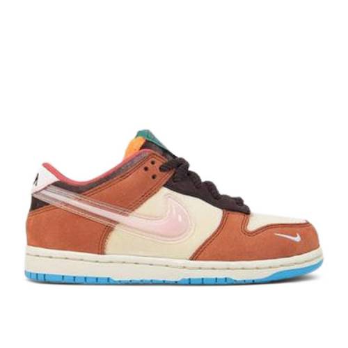【 NIKE SOCIAL STATUS X DUNK LOW PS 'CHOCOLATE MILK' / CANVAS MID SOFT PINK BURNT BROWN 】 ダンク ミッド ピンク 茶色 ブラウン ダンクロー ジュニア キッズ ベビー マタニティ スニーカー ナイキ|スニケス