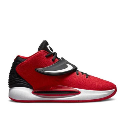 【 NIKE KD 14 結核症 \u0027UNIVERSITY RED\u0027 / UNIVERSITY RED WHITE BLACK 】 赤 赤いこと 白いこと 白いこと 黒いこと 黒いこと スニーカー メンズ ナイキ スニーカー-靴