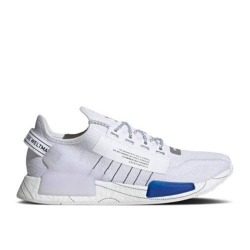 【 ADIDAS NMD_R1 V2 'WHITE BOLD BLUE' / CLOUD WHITE CORE BLACK BOLD BLUE 】 アディダス 白色 ホワイト コア 黒色 ブラック 青色 ブルー スニーカー メンズ