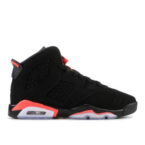 【 AIR JORDAN JORDAN 6 RETRO GS 'INFRARED' 2019 / BLACK INFRARED 23 BLACK 】 ナイキ 黒色 ブラック エアジョーダン ジュニア キッズ ベビー マタニティ スニーカー|スニケス