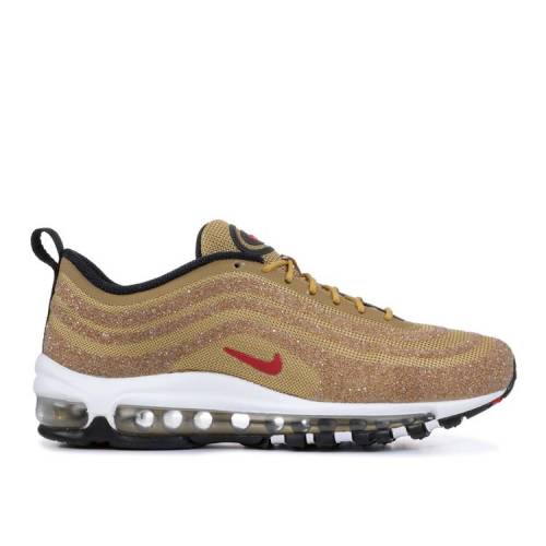 【 NIKE SWAROVSKI X WMNS AIR MAX 97 LX 'METALLIC GOLD' / METALLIC GOLD VARSITY RED BLACK 】 マックス ゴールド 赤 レッド 黒色 ブラック エアマックス スニーカー レディース ナイキ
