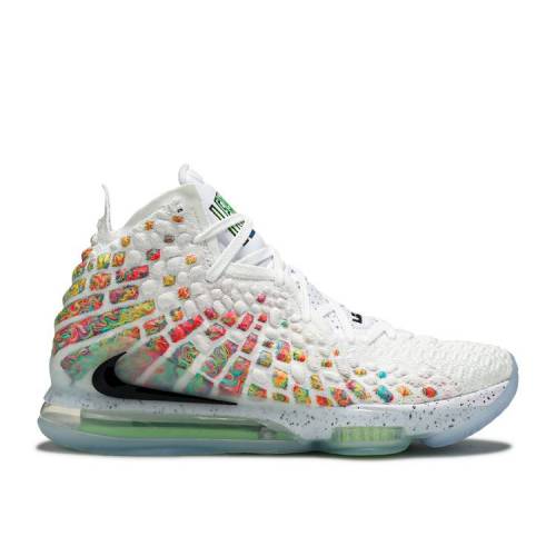 【 NIKE LEBRON 17 \u0027AIR COMMAND FORCE\u0027 / WHITE BLACK MULTI COLOR 】 レブロン 命令すること 白いこと 白いこと 黒いこと 黒いこと スニーカー メンズ ナイキ