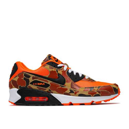 【 NIKE AIR MAX 90 'ORANGE CAMO' / TOTAL ORANGE BLACK 】 マックス 橙 オレンジ 黒色 ブラック エアマックス スニーカー メンズ ナイキ