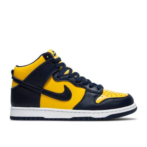 【 NIKE DUNK HIGH SP 'MICHIGAN' 2020 / VARSITY MAIZE MIDNIGHT NAVY 】 ダンク ハイ 紺色 ネイビー ダンクハイ スニーカー メンズ ナイキ|スニケス