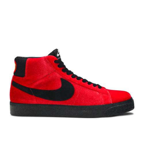 nike blazer black red