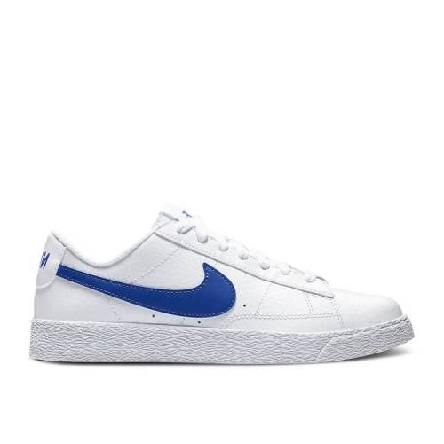 【 NIKE BLAZER LOW GS 'WHITE ASTRONOMY BLUE' / WHITE ASTRONOMY BLUE 】 ブレイザー 白色 ホワイト 青色 ブルー ジュニア キッズ ベビー マタニティ スニーカー ナイキ|スニケス