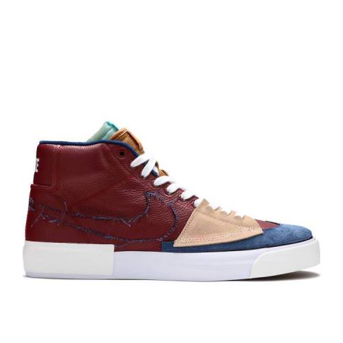 【 NIKE ZOOM BLAZER MID EDGE SB 'TEAM RED NAVY' / TEAM RED LIGHT DEW SUMMIT WHITE 】 ズーム ブレイザー ミッド エスビー 赤 レッド チーム 白色 ホワイト スニーカー メンズ ナイキ