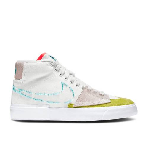 【 NIKE BLAZER MID EDGE SB ORANGE AQUA / SUMMIT WHITE ORANGE AQUA SUMMIT 】 ブレイザー ミッド エスビー 白色 ホワイト 橙 オレンジ アクア スニーカー メンズ ナイキ