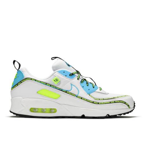 【 NIKE AIR MAX 90 SE 'WORLDWIDE PACK - BLUE FURY VOLT' / WHITE BLUE FURY BLACK VOLT 】 マックス 青色 ブルー 白色 ホワイト 黒色 ブラック エアマックス スニーカー メンズ ナイキ