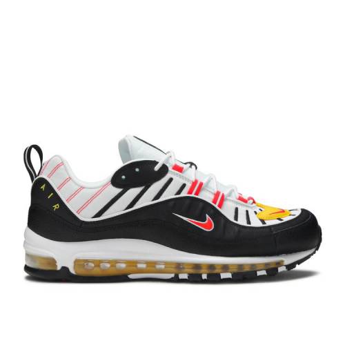 【 NIKE AIR MAX 98 'CHROME YELLOW' / BLACK WHITE CHROME YELLOW BRIGHT 】 マックス 黒色 ブラック 白色 ホワイト 黄色 イエロー エアマックス スニーカー メンズ ナイキ|スニケス