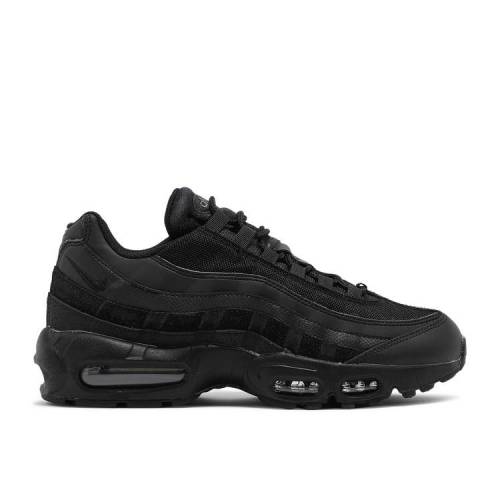 【 NIKE AIR MAX 95 ESSENTIAL 'TRIPLE BLACK' / BLACK DARK GREY BLACK 】 マックス 黒色 ブラック 灰色 グレー エアマックス スニーカー メンズ ナイキ｜スニケス
