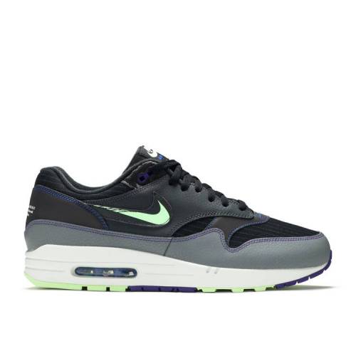【 NIKE AIR MAX 1 'FUTURE SWOOSH' / BLACK COOL GREY ANTHRACITE RACER 】 マックス 黒色 ブラック クール 灰色 グレー エアマックス スニーカー メンズ ナイキ|スニケス